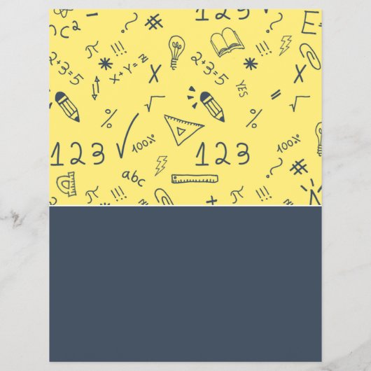 Mathematisches Icon Design, Math Classes Werbung Flyer (Hinten)