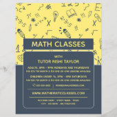 Mathematisches Icon Design, Math Classes Werbung Flyer (Vorne)