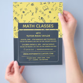 Mathematisches Icon Design, Math Classes Werbung Flyer (Hand)