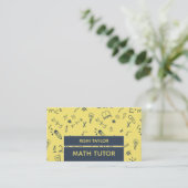 Mathematisches Ikonendesign, Mathematiklehrer, Leh Visitenkarte (Stehend Vorderseite)