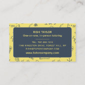 Mathematisches Ikonendesign, Mathematiklehrer, Leh Visitenkarte (Rückseite)