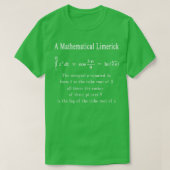 Mathematisches Limerick Mah Geek Nerd Geschenk 1 T-Shirt (Design vorne)