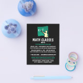 Mathematisches Logo, Math Classes-Werbung Flyer (Einzeln)