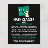 Mathematisches Logo, Math Classes-Werbung Flyer (Vorne)