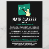Mathematisches Logo, Math Classes-Werbung Flyer (Vorne)