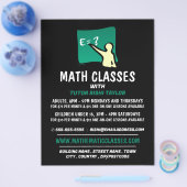 Mathematisches Logo, Math Classes-Werbung Flyer (Einzeln)