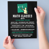 Mathematisches Logo, Math Classes-Werbung Flyer (Hand)