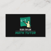 Mathematisches Logo, Mathematiklehrer, Lehrer Visitenkarte (Vorderseite)