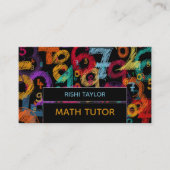 Mathematisches Nummerndesign, Mathematiklehrer, Le Visitenkarte (Vorderseite)
