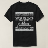 Mathematisches Problem hat Lösung Geschenke Lehrer T-Shirt (Design vorne)