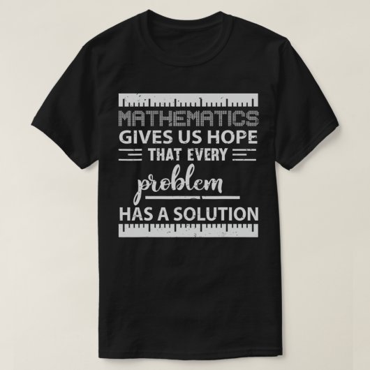 Mathematisches Problem hat Lösung Geschenke Lehrer T-Shirt (Design vorne)