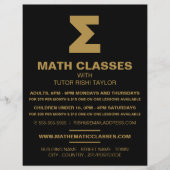 Mathematisches Sigma-Symbol, Math-Klassen-Werbung Flyer (Vorne)
