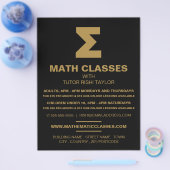 Mathematisches Sigma-Symbol, Math-Klassen-Werbung Flyer (Einzeln)
