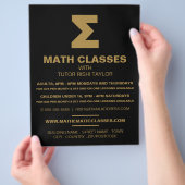 Mathematisches Sigma-Symbol, Math-Klassen-Werbung Flyer (Hand)
