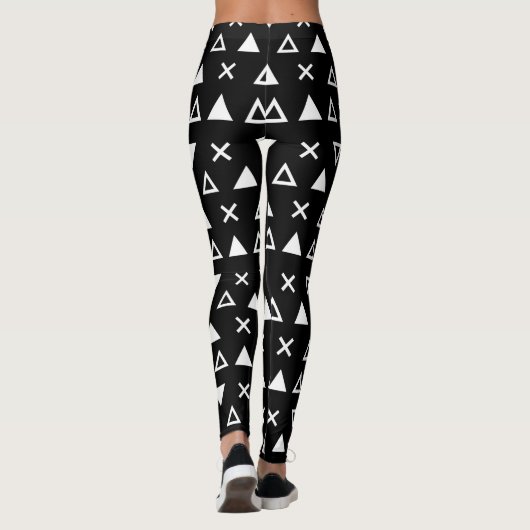 Mathematisches Stilmuster Leggings (Rückseite)
