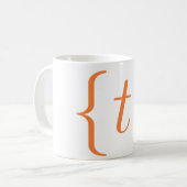 Mathematisches "t-" Set Kaffeetasse (Vorderseite Links)