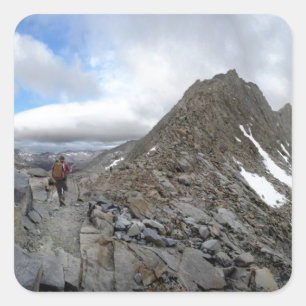Mather Pass Storm - John Muir Trail - Sierra Quadratischer Aufkleber