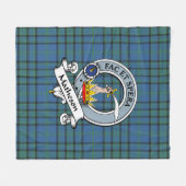 Matheson Jagd Ancient Clan Abzeichen Tartan Karier Fleecedecke (Vorderseite (Horizontal))