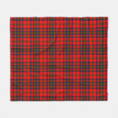 Matheson Red Kariert Fleecedecke (Vorderseite (Horizontal))