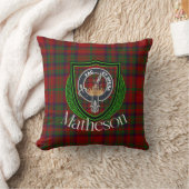 Matheson Scottish Clan Tartan & Crest Kissen (Decke)
