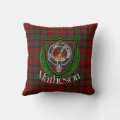 Matheson Scottish Clan Tartan & Crest Kissen (Rückseite)