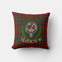 Matheson Scottish Clan Tartan & Crest Kissen
