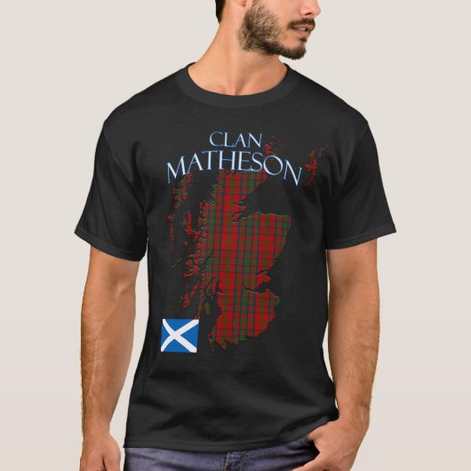 Matheson Scottish Clan Tartan Scotland T-Shirt (Vorderseite)