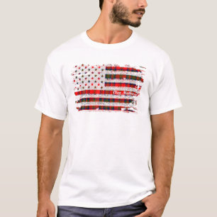 Matheson Surname American Flag Scott Tarta T-Shirt