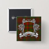 Matheson Tartan-Schild Button (Vorne & Hinten)