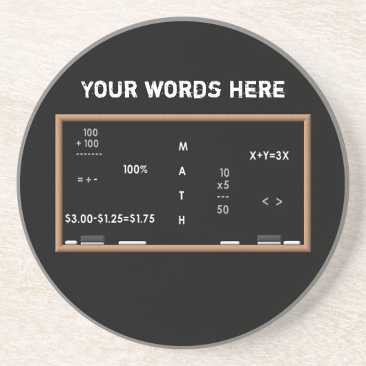 Mathetafel Untersetzer (Vorne)
