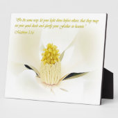 Mathew 5:16 Inspirational Fotoplatte (Seite)