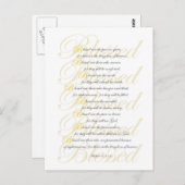 Mathew 5: 3-10 postkarte (Vorne/Hinten)