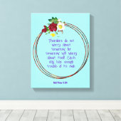 Mathew 6: 24 | Motivierend Biokotierungen Verse Leinwanddruck (Insitu (Holzboden))