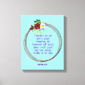 Mathew 6: 24 | Motivierend Biokotierungen Verse Leinwanddruck (Vorderseite)