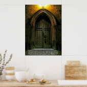 Mathew 7:7 große Tür Poster (Küche)