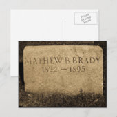 Mathew Brady - Berühmter Fotograf aus dem Zivilen  Postkarte (Vorne/Hinten)