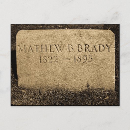 Mathew Brady - Berühmter Fotograf aus dem Zivilen  Postkarte (Vorderseite)
