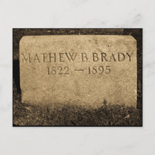 Mathew Brady - Berühmter Fotograf des Bürgerkriegs Postkarte