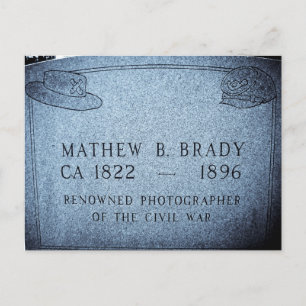 Mathew Brady - Berühmter Fotograf des Bürgerkriegs Postkarte