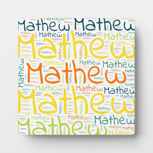 Mathew Fotoplatte (Vorderseite)