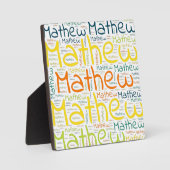 Mathew Fotoplatte (Vorderseite)