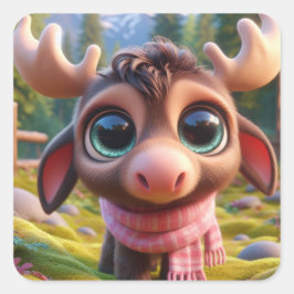 "Mathew" Quadratischer Aufkleber