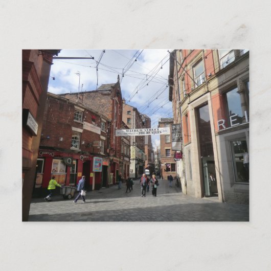 Mathew Street in Liverpool Postkarte (Vorderseite)