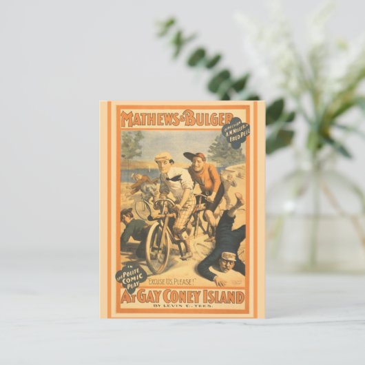 Mathew und Bulger auf Gay Coney Island Postkarte (Stehend Vorderseite)