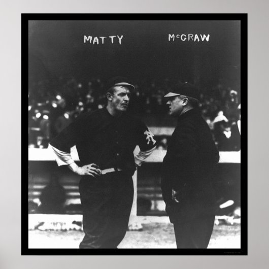 Mathewson McGraw Giants Baseball 1913 Poster (Vorne)