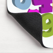 Mathezahlen in der Farbe Mousepad (Ecke)