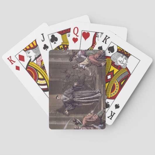 Mathieu Mole (1584-1656), von den Menschen belästi Spielkarten (Rückseite)