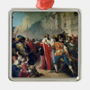 Mathieu-Mole, die von der Pariser Menge O gestoppt Silbernes Ornament