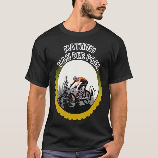 Mathieu Van Der Poel Mountain Biker Biker Classi T-Shirt (Vorderseite)