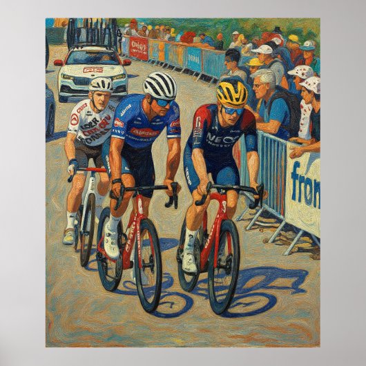 Mathieu van der Poel Tour de France 2022 7. Bühne Poster (Vorne)